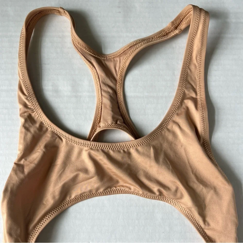 NWT Skims swim cut out monokini ochre XS
